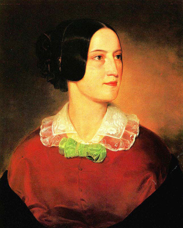 Woman with Lace Collar